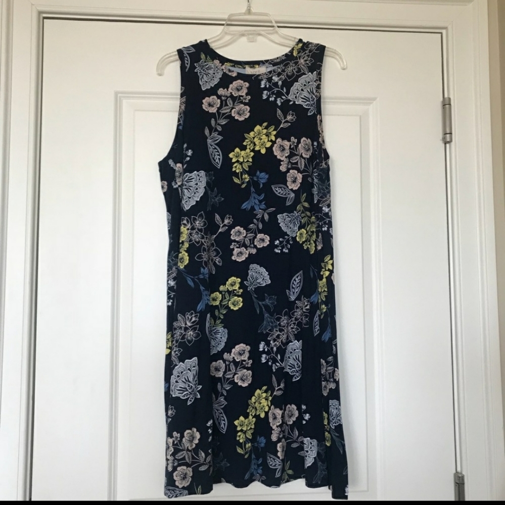 LOFT Sleeveless Swing Dress XL NWT